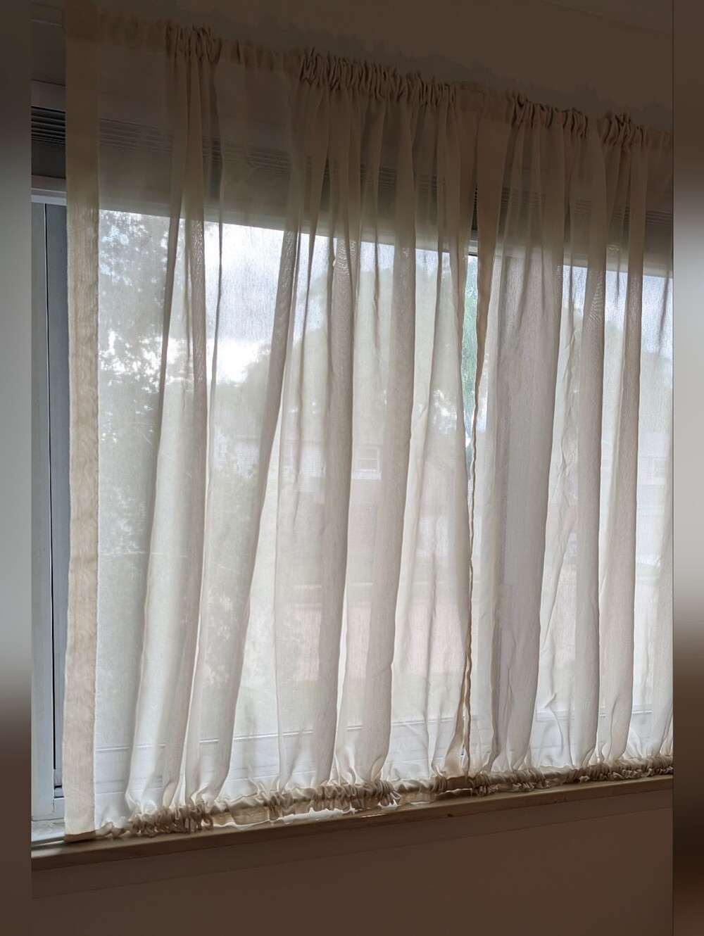 Cafe Curtains Window Treatments Drapery Sheers 2 Panels 50"W x 40"H Custom Made